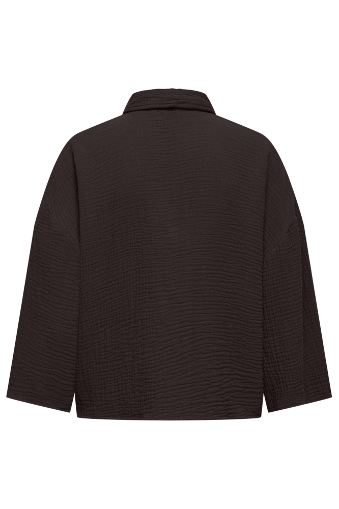 Jacqueline de Yong bruine dames blouse | Achteraanzicht