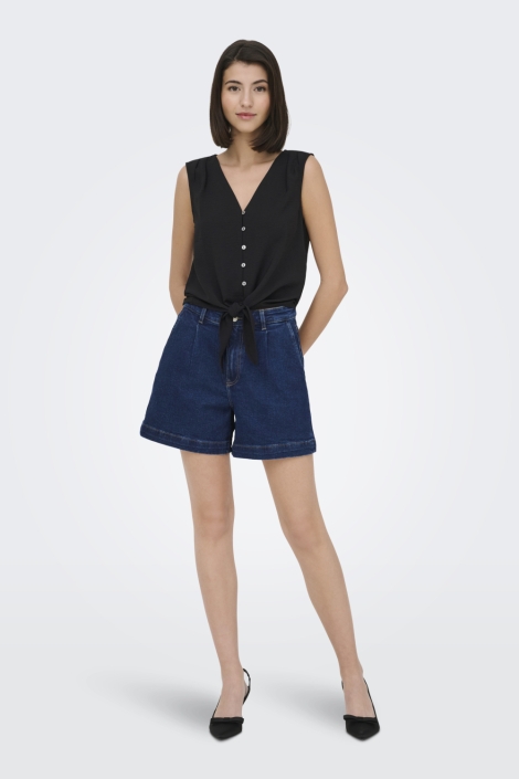 Jacqueline de Yong zwarte dames top | Model