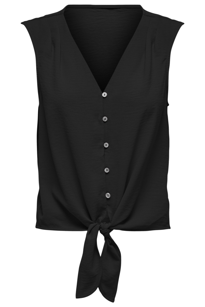 Jacqueline de Yong zwarte dames top | Vooraanzicht