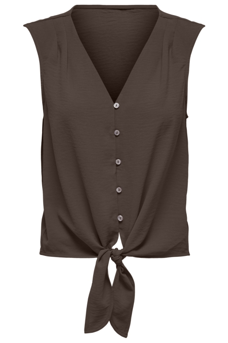 Jacqueline de Yong bruine dames top | Vooraanzicht