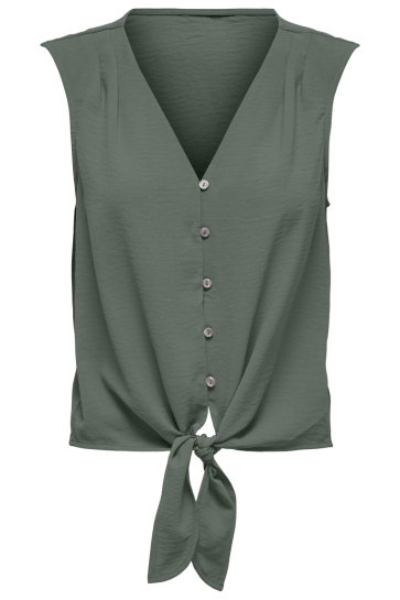 Jacqueline de Yong jdyviolet life s/l knot top wvn noo Groen