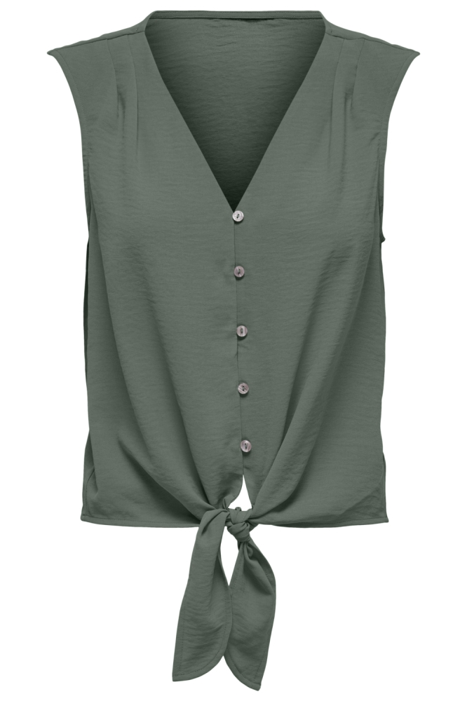 Jacqueline de Yong groene dames top | Vooraanzicht