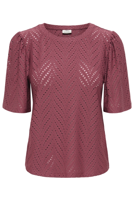 Jacqueline de Yong bordeaux dames t-shirt | Vooraanzicht