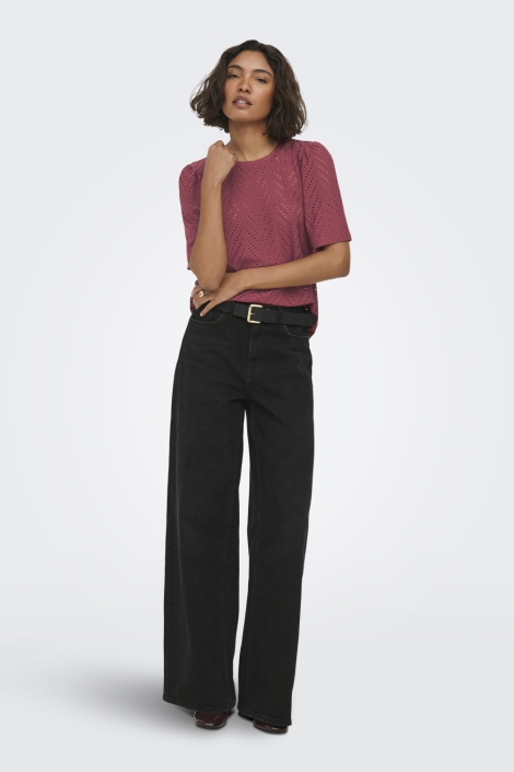 Jacqueline de Yong bordeaux dames t-shirt | Model