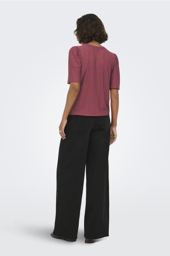 Jacqueline de Yong bordeaux dames t-shirt | Model