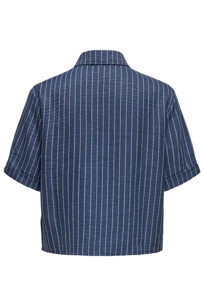 Jacqueline de Yong blauwe dames blouse | Achteraanzicht