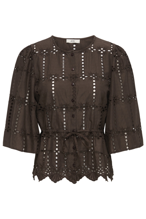 Jacqueline de Yong bruine dames blouse | Vooraanzicht