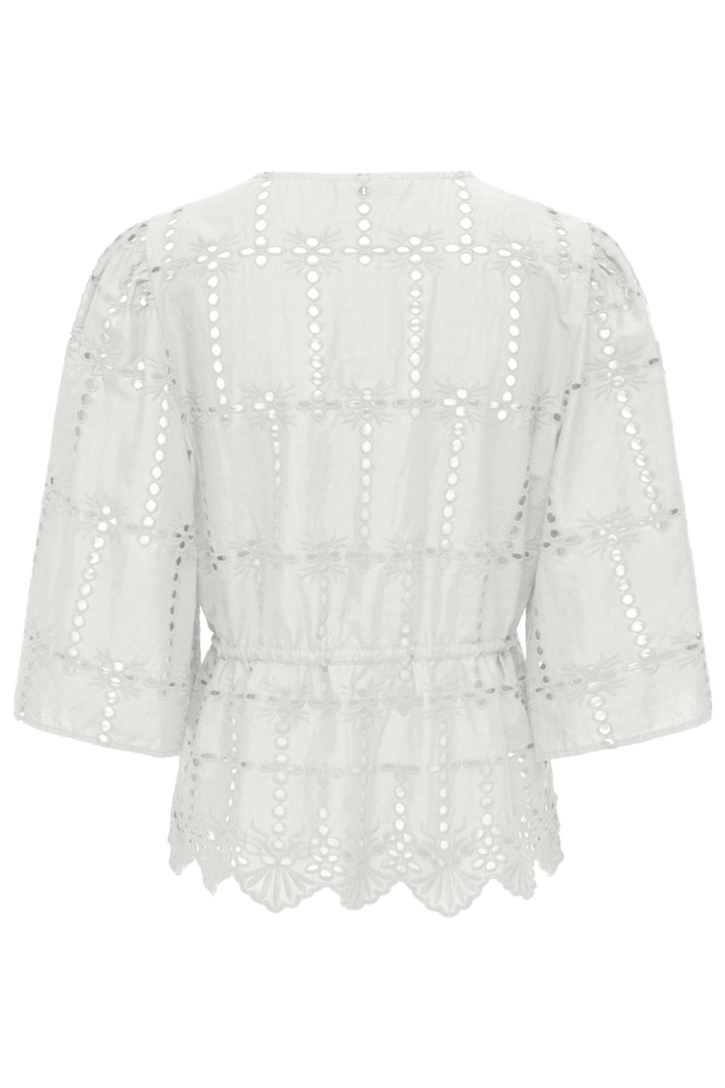 Jacqueline de Yong witte dames blouse | Achteraanzicht