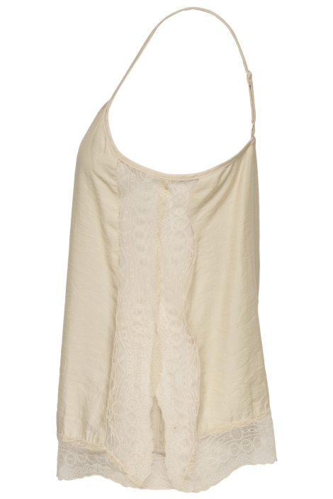 Jacqueline de Yong ecru dames top | Zijaanzicht