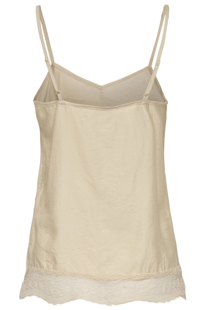 Jacqueline de Yong ecru dames top | Achteraanzicht