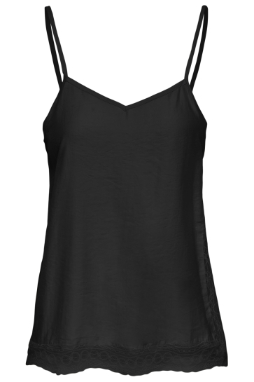 Jacqueline de Yong jdysoul s/l lace singlet wvn Zwart