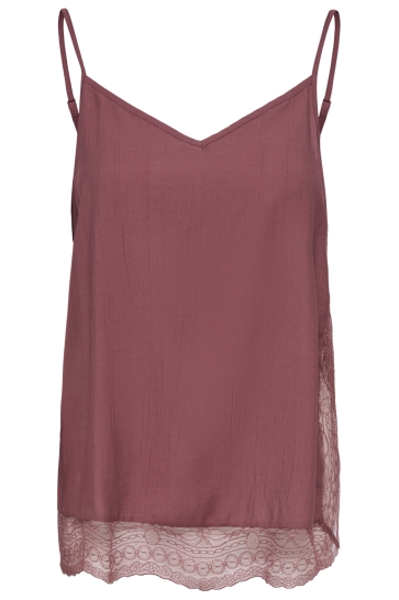 Jacqueline de Yong jdysoul s/l lace singlet wvn Bordeaux