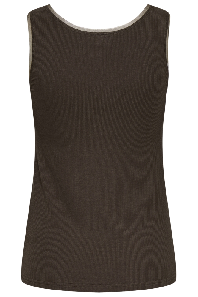 Jacqueline de Yong bruine dames top | Achteraanzicht