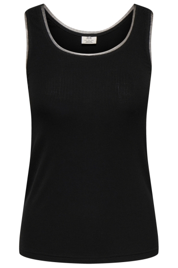 Jacqueline de Yong Top JDYKIRA LIFE S/L MESH DETAIL TOP JR 15374323 BLACK