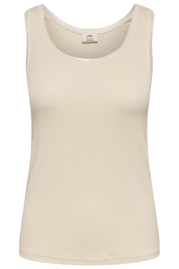 Jacqueline de Yong Top JDYKIRA LIFE S/L MESH DETAIL TOP JR 15374323 SANDSHELL