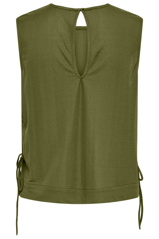 Jacqueline de Yong groene dames top | Achteraanzicht