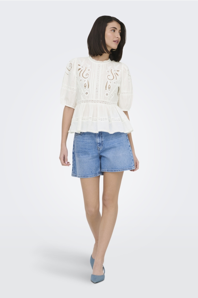 Jacqueline de Yong witte dames blouse | Model