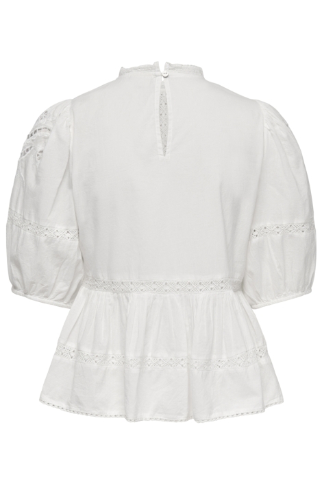 Jacqueline de Yong witte dames blouse | Achteraanzicht