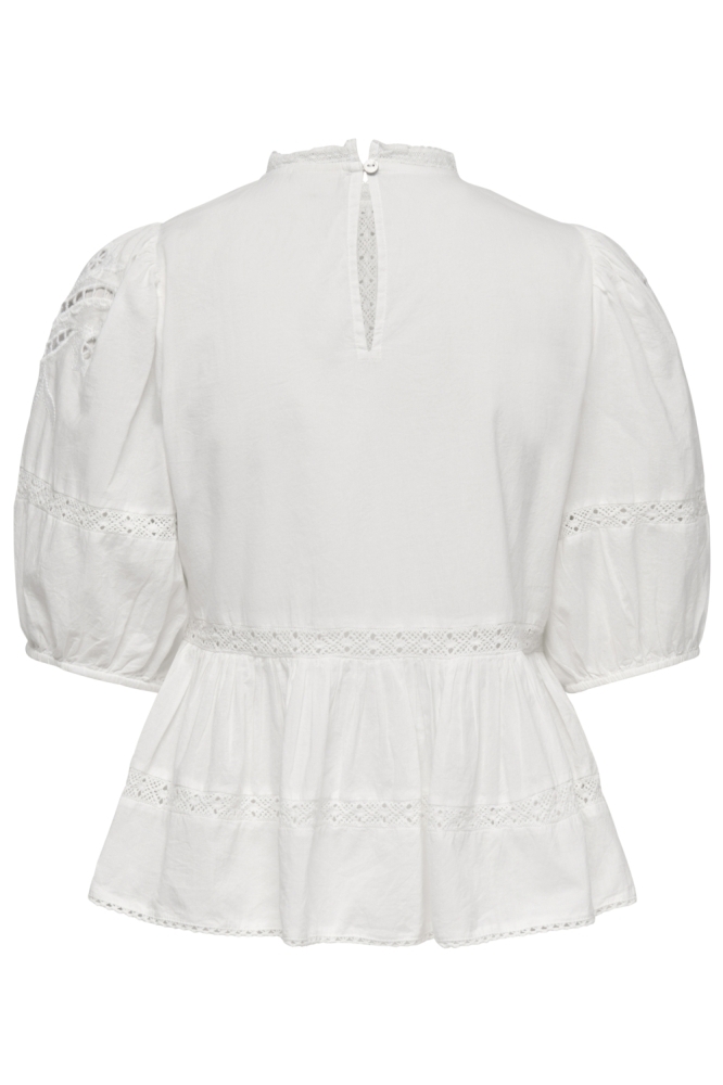 Jacqueline de Yong witte dames blouse | Achteraanzicht
