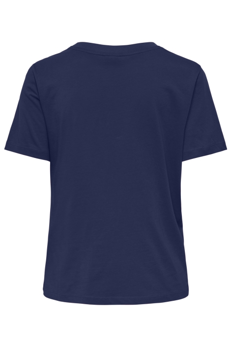 Jacqueline de Yong blauwe dames t-shirt | Achteraanzicht