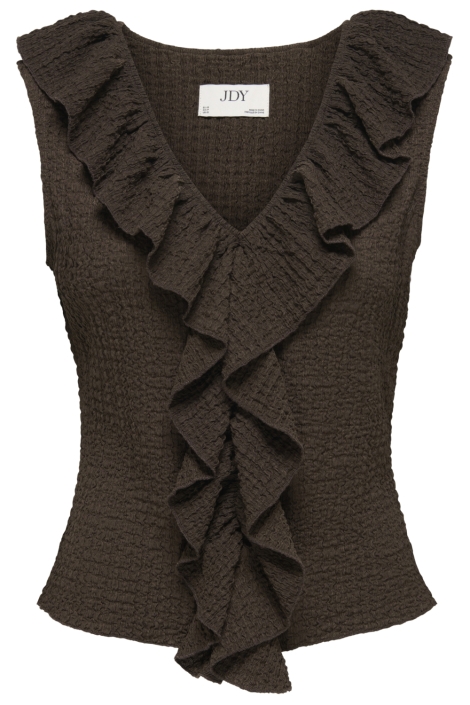 Jacqueline de Yong bruine dames top | Vooraanzicht