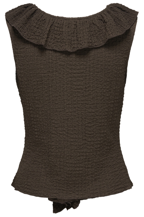 Jacqueline de Yong bruine dames top | Achteraanzicht