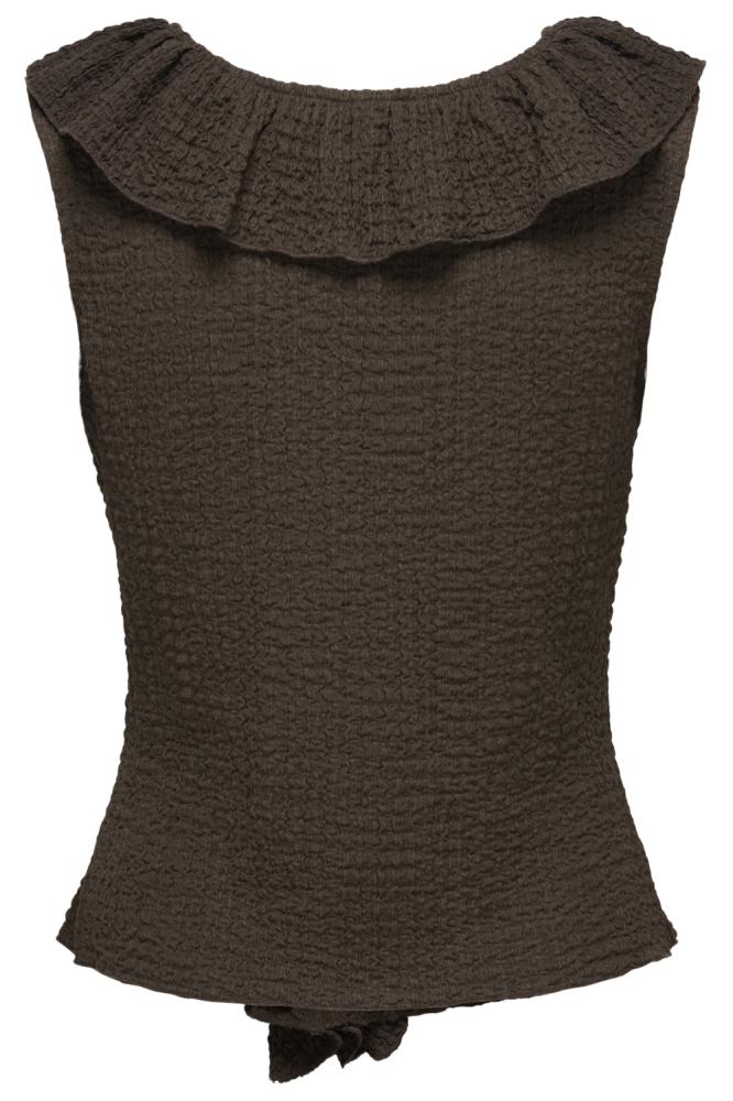 Jacqueline de Yong bruine dames top | Achteraanzicht