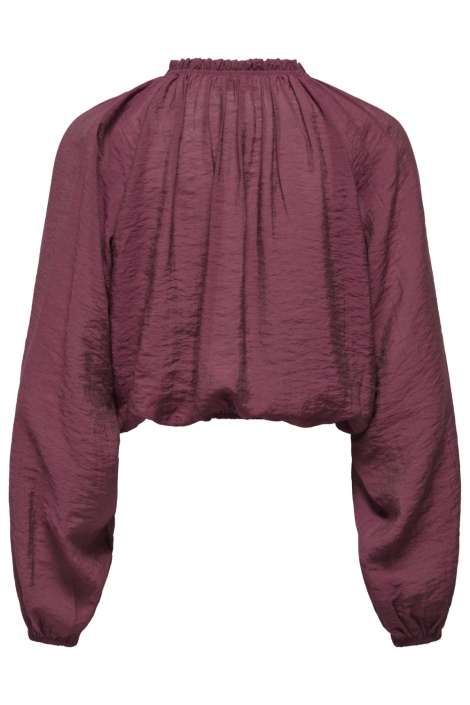 Jacqueline de Yong bordeaux dames blouse | Achteraanzicht