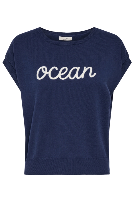 Jacqueline de Yong blauwe dames trui | Vooraanzicht