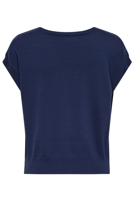 Jacqueline de Yong blauwe dames trui | Achteraanzicht