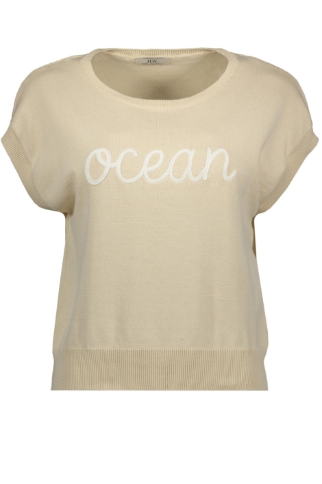 Jacqueline de Yong beige dames trui | Vooraanzicht