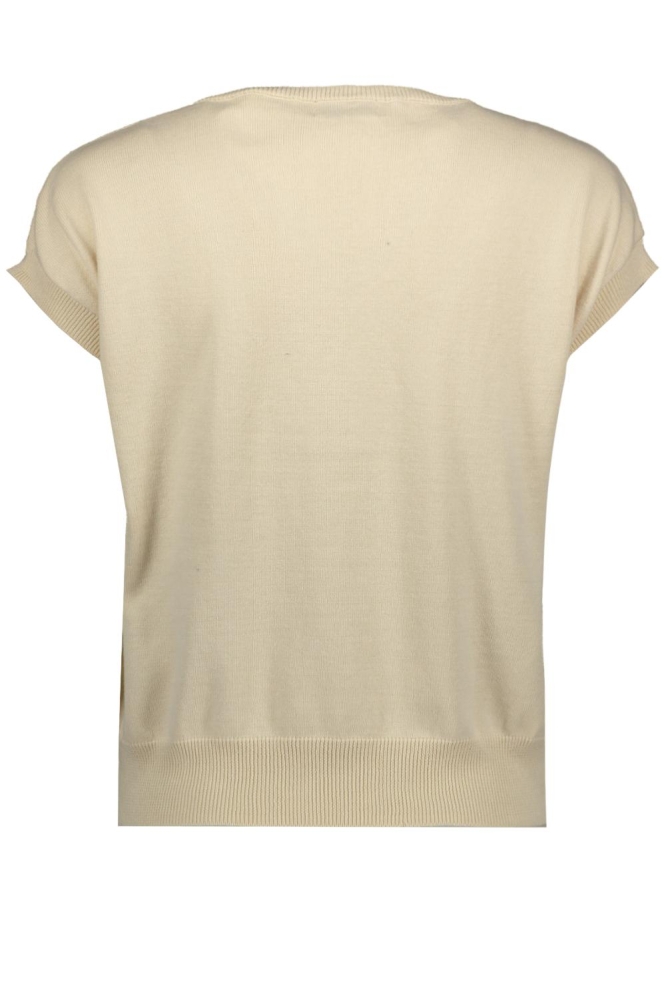 Jacqueline de Yong beige dames trui | Achteraanzicht