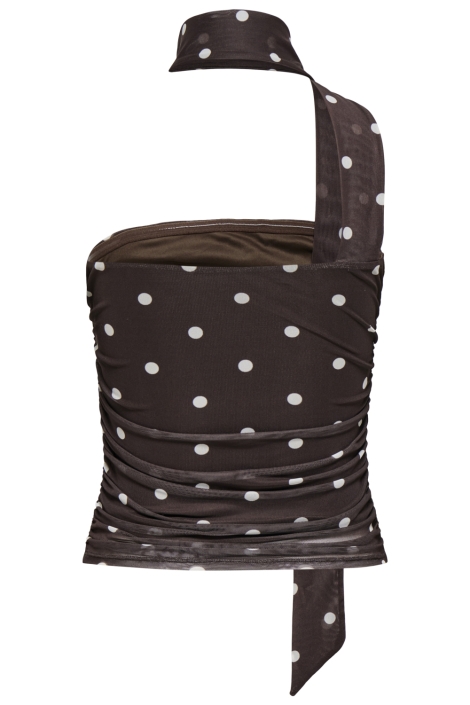 Jacqueline de Yong bruine dames top | Achteraanzicht