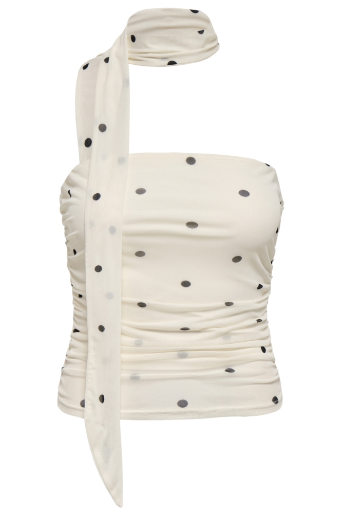 Jacqueline de Yong beige dames top | Vooraanzicht