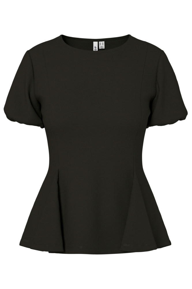 Hypedrop zwarte dames t-shirt | Vooraanzicht