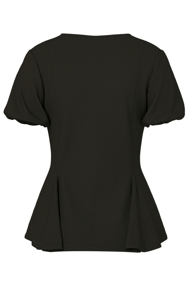 Hypedrop zwarte dames t-shirt | Achteraanzicht