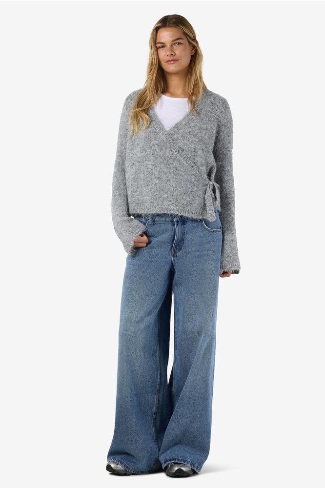 Noisy may grijze dames vest | Model