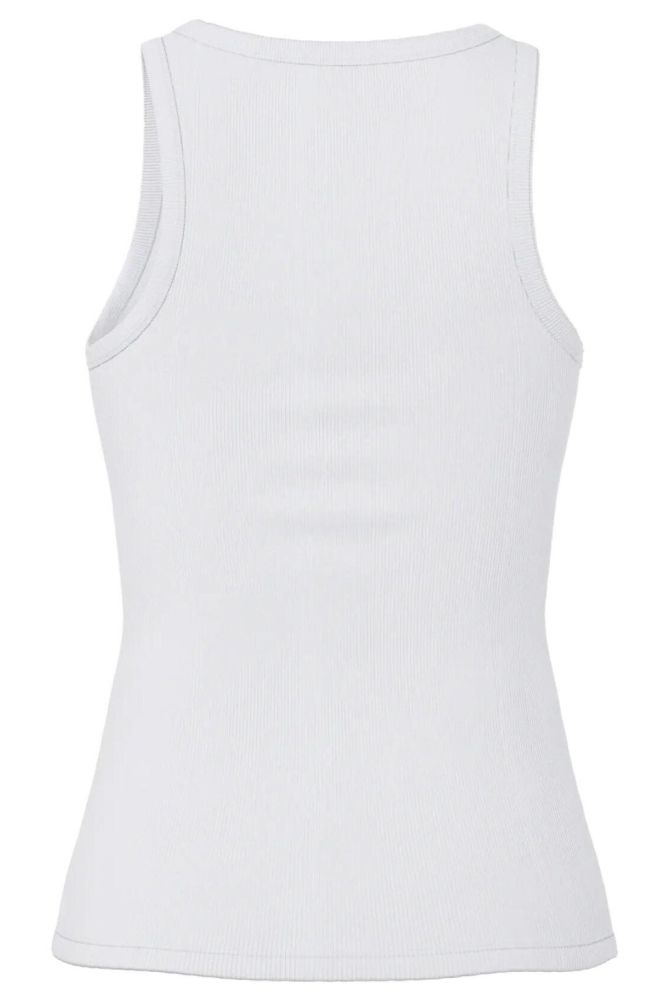 Pieces witte dames top | Achteraanzicht