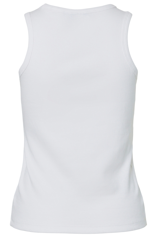 Pieces witte dames top | Achteraanzicht