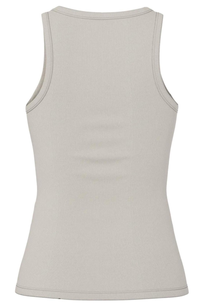 Pieces ecru dames top | Achteraanzicht