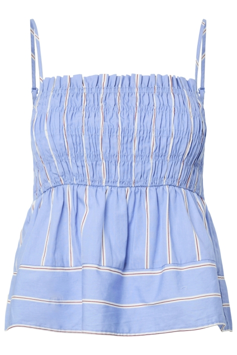 Pieces blauwe dames top | Vooraanzicht