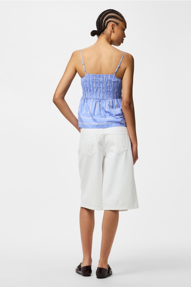 Pieces blauwe dames top | Model