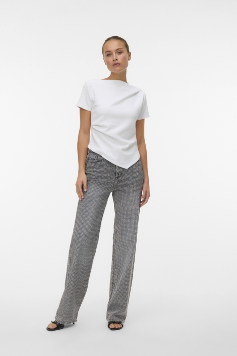 Vero Moda witte dames t-shirt | Model