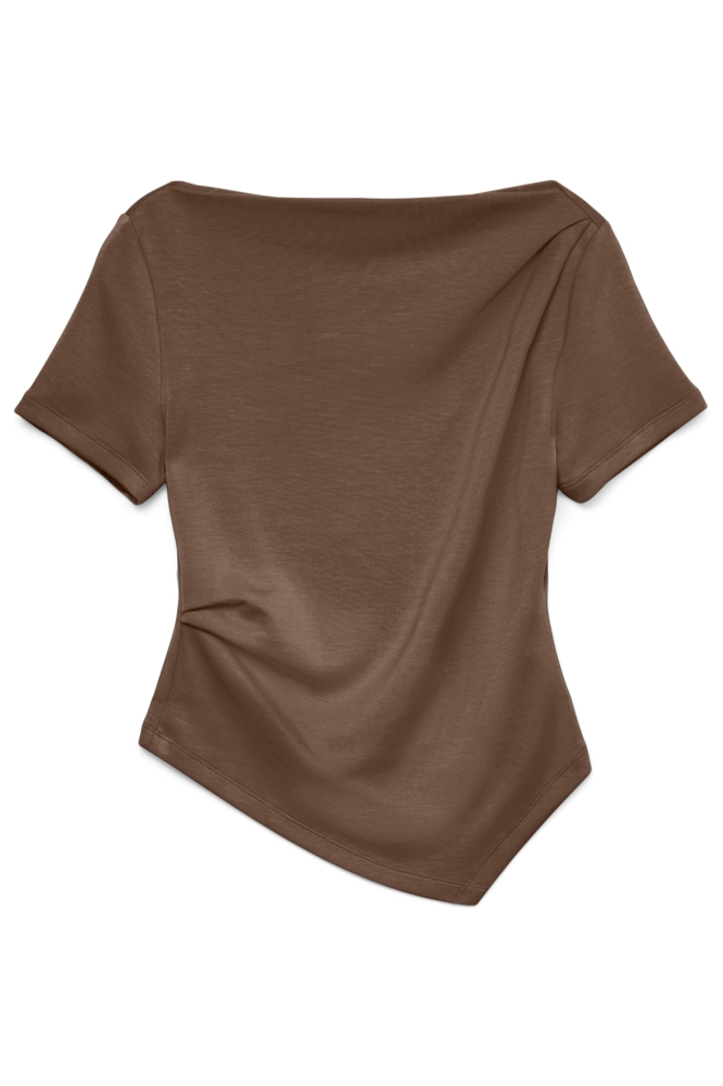 Vero Moda bruine dames t-shirt | Vooraanzicht