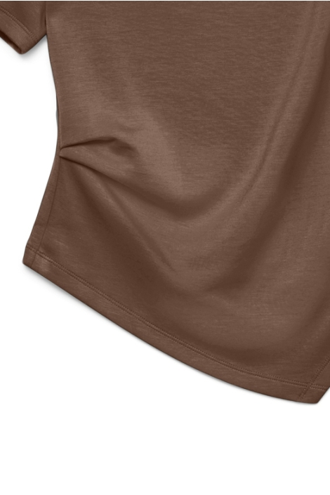 Vero Moda bruine dames t-shirt | Close up