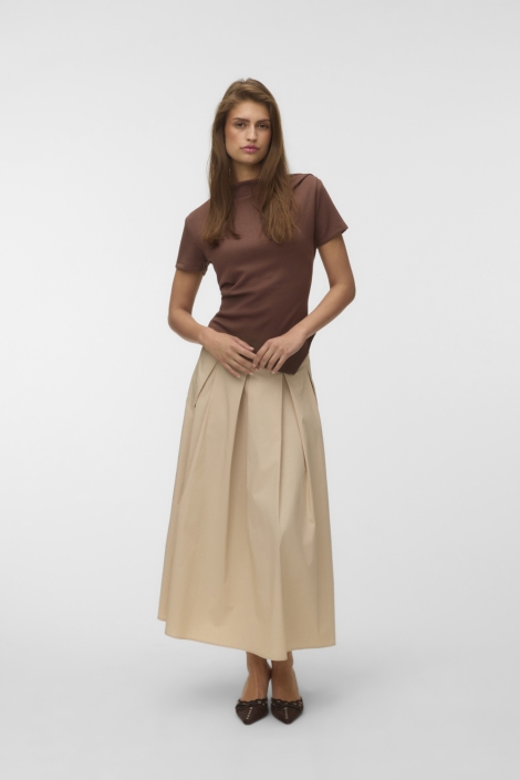 Vero Moda bruine dames t-shirt | Model