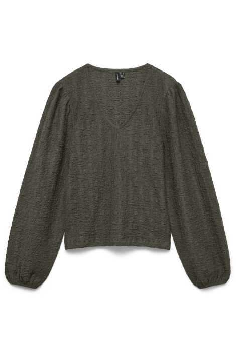 Vero Moda groene dames t-shirt | Vooraanzicht