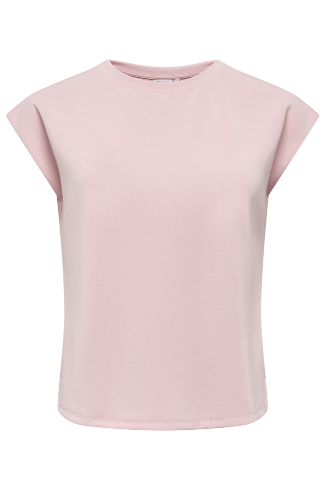 Only roze dames t-shirt | Vooraanzicht