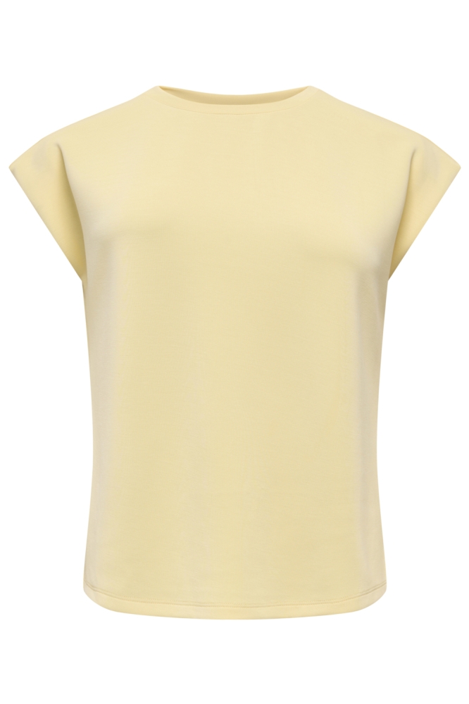 Only gele dames t-shirt | Vooraanzicht