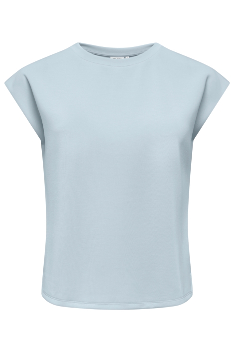 Only blauwe dames t-shirt | Vooraanzicht